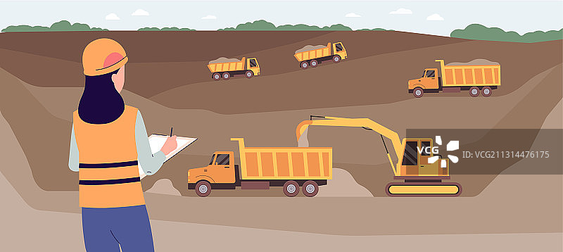 露天矿景观背景图片素材