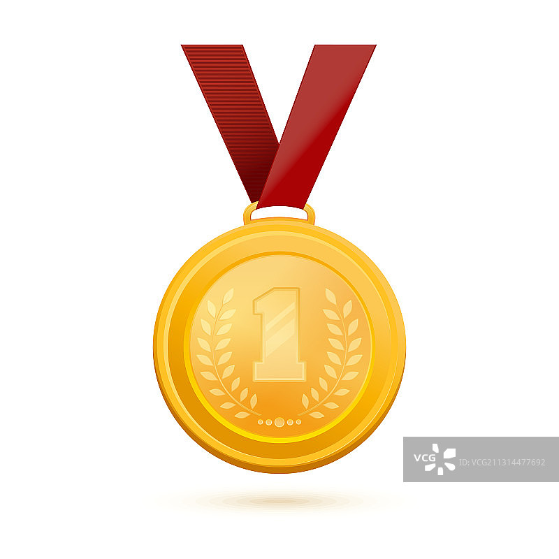 第一名金色奖牌图片素材