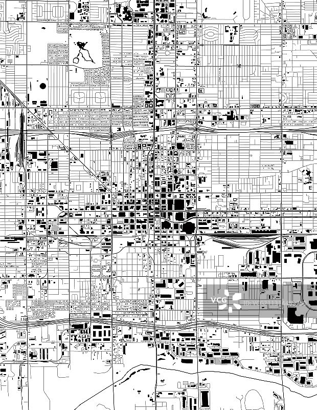 美国亚利桑那州凤凰城地图图片素材