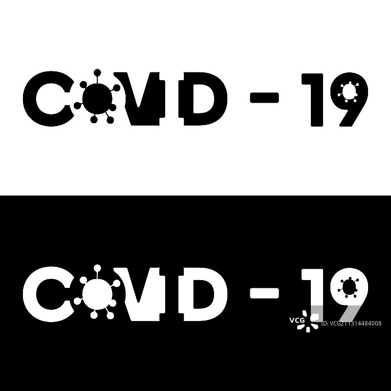 新冠肺炎标志设计图片素材