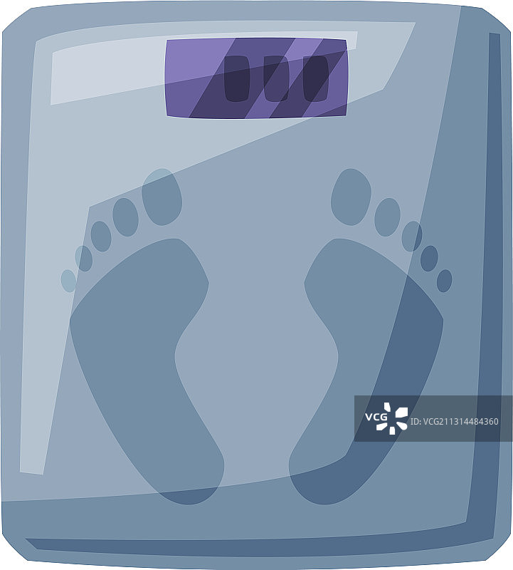 浴室落地秤：体重测量设备图片素材