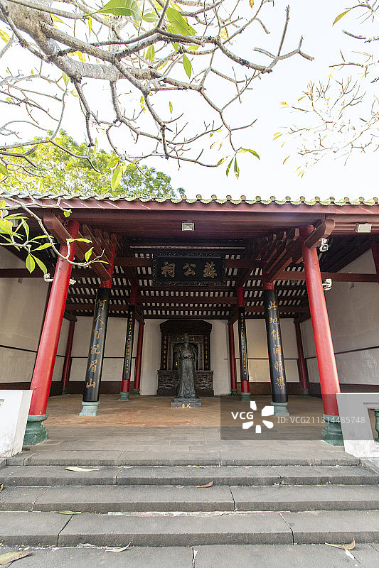 海南省海口市五公祠苏公祠图片素材