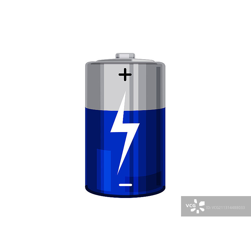 白色背景下的电池图片素材