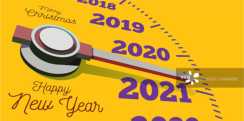 2021新年快乐速度计视图图片素材