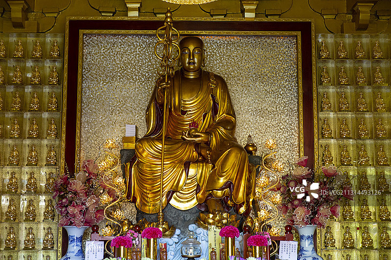 海南省三亚市南山寺地藏殿地藏菩萨图片素材