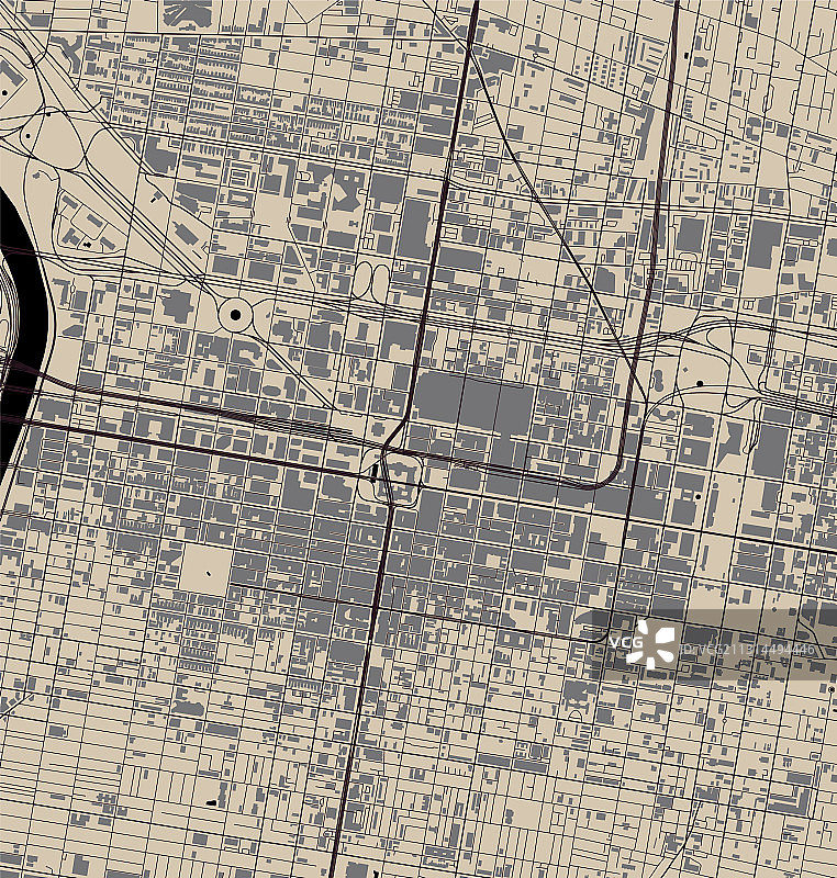 美国宾夕法尼亚州费城地图图片素材