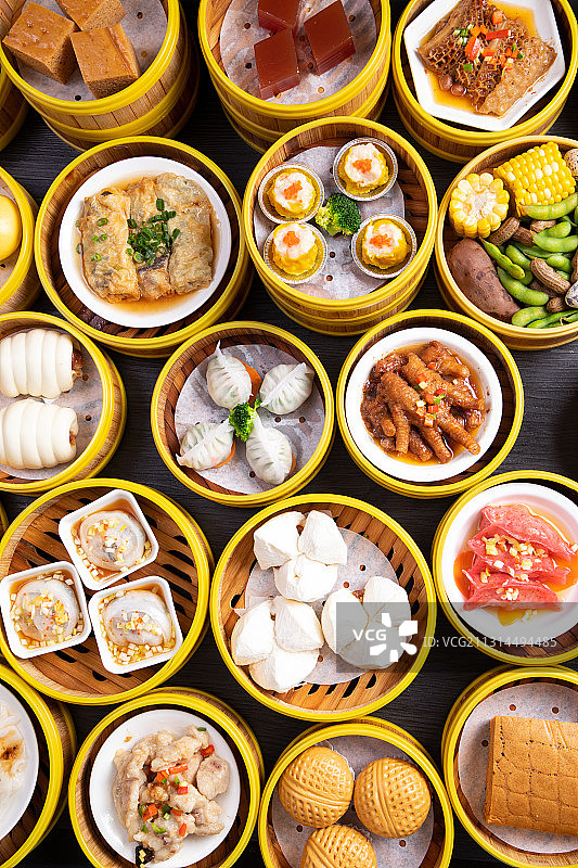 广东早茶点心图片素材