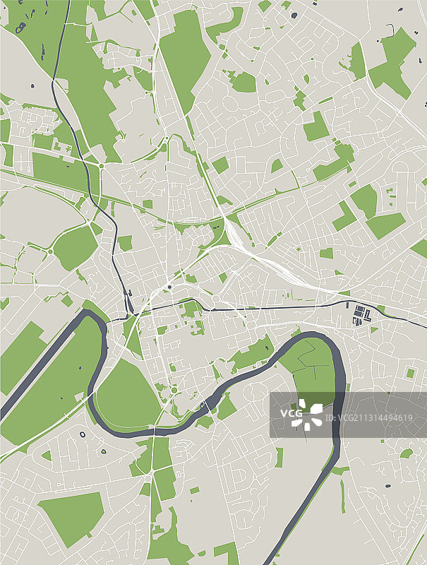 英国切斯特城市地图图片素材