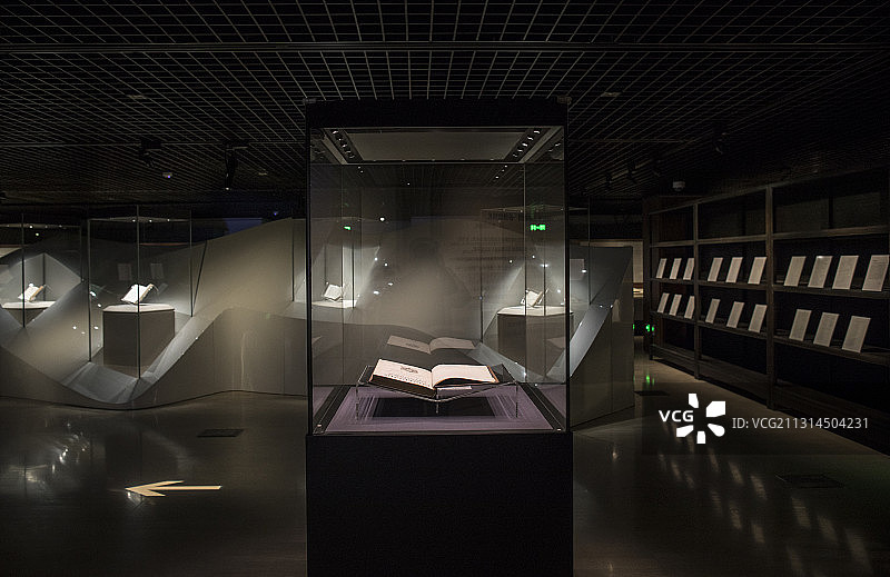 北京国家图书馆中华传统文化陈列图片素材