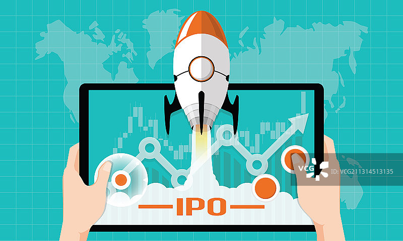 首次公开募股公司概念图片素材