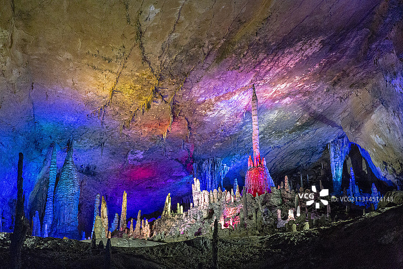 湖南省张家界黄龙洞风光图片素材