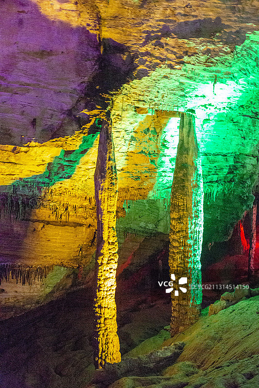 湖南省张家界黄龙洞风光图片素材