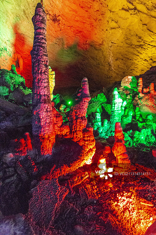 湖南省张家界黄龙洞风光图片素材