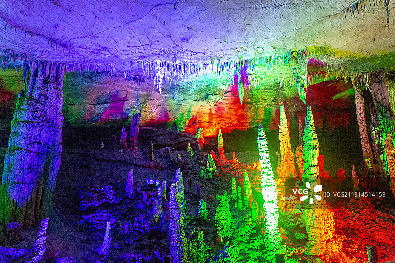 湖南省张家界黄龙洞风光图片素材