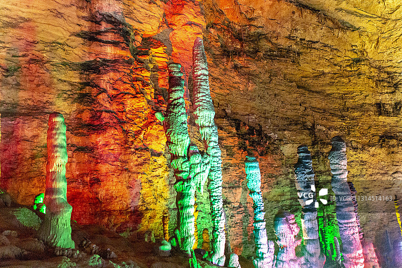 湖南省张家界黄龙洞风光图片素材