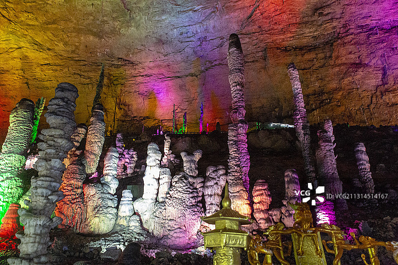 湖南省张家界黄龙洞风光图片素材