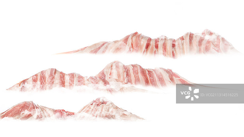 肉山水墨图片素材