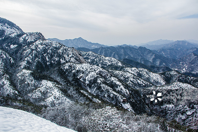 龙须山雪景图片素材