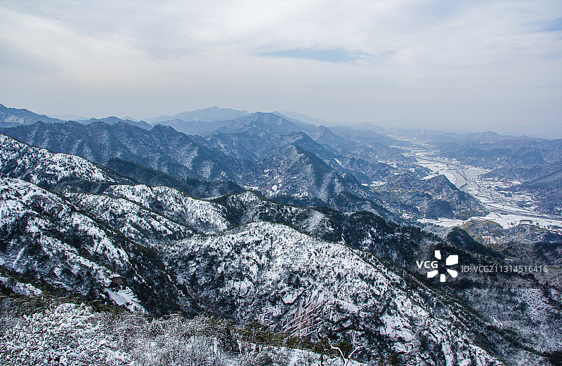 龙须山雪景图片素材