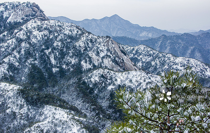 龙须山雪景图片素材