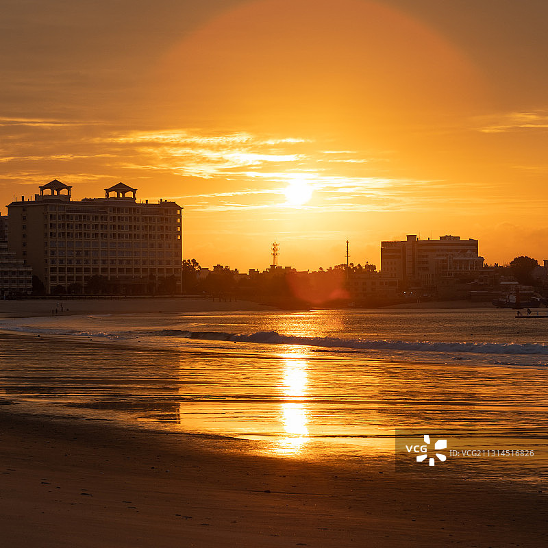 崇武日出图片素材
