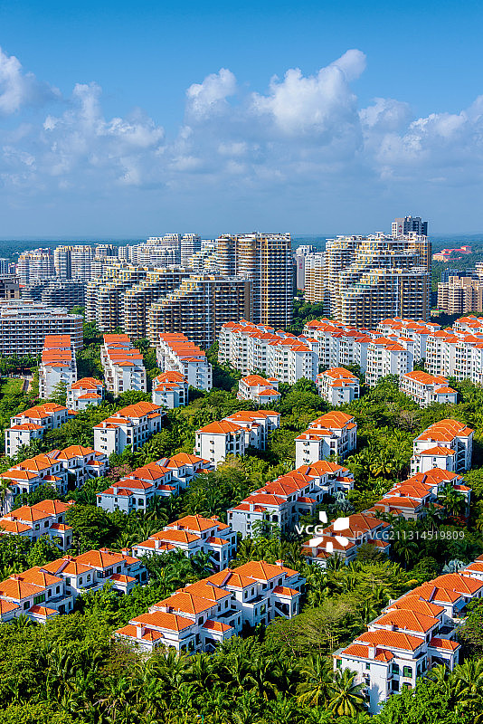中国海南省文昌市清澜高隆湾高档社区图片素材