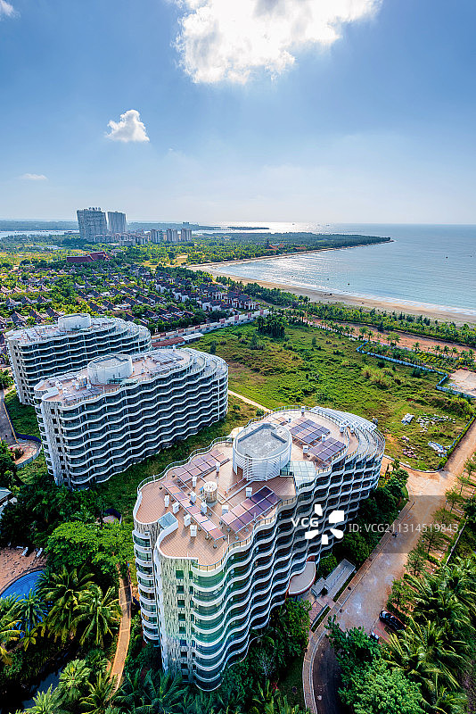 中国海南省文昌市清澜高隆湾高档社区图片素材