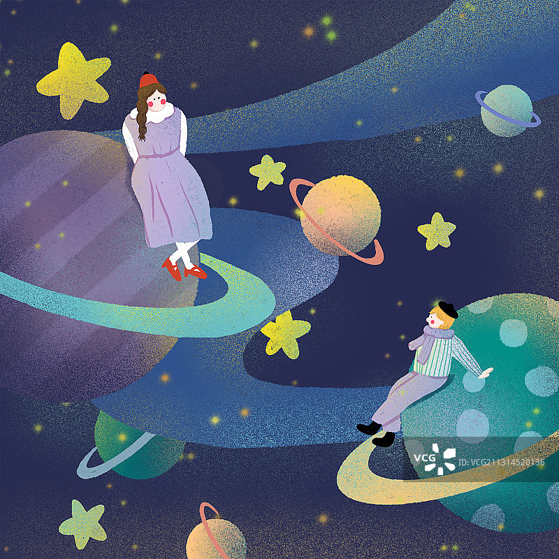 星空情人图片素材