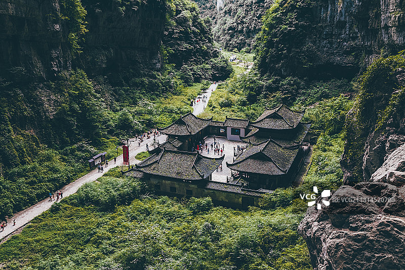 重庆武隆天坑地缝风光图片素材