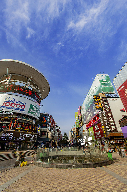 湖南省长沙市黄兴路步行街图片素材