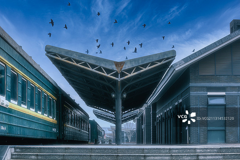 江苏南京，下关火车主题园，风光图片素材