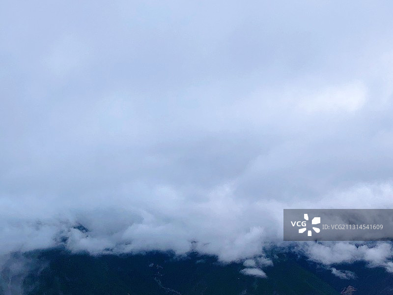 俯视云层图片素材