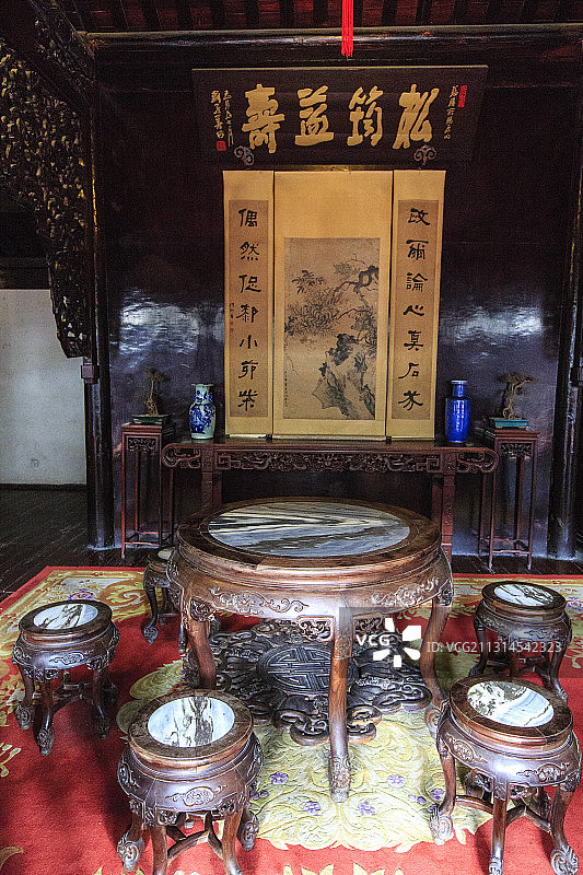 安徽合肥李鸿章故居小姐楼内景图片素材