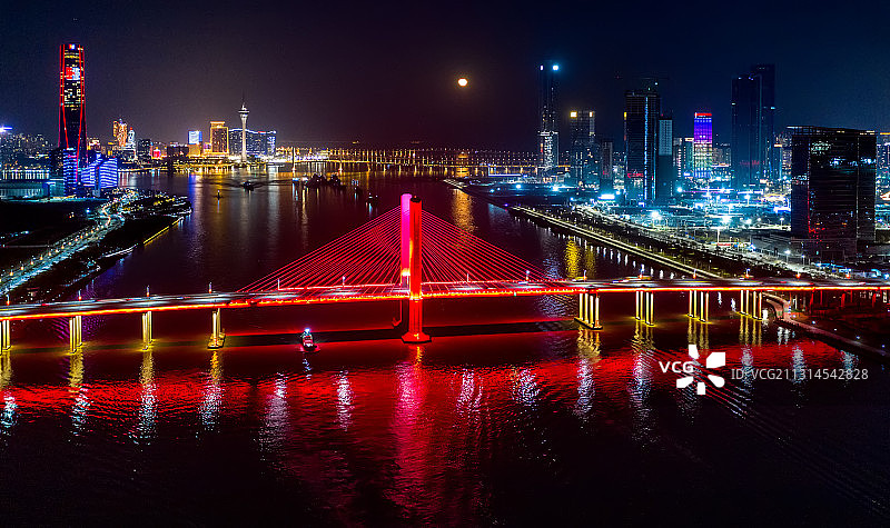 月升珠海横琴金融岛图片素材