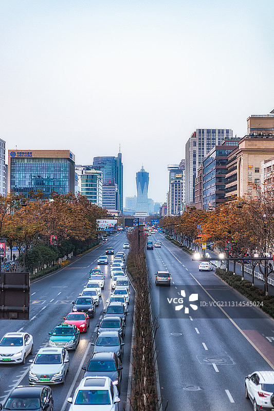杭州延安路和环球中心图片素材