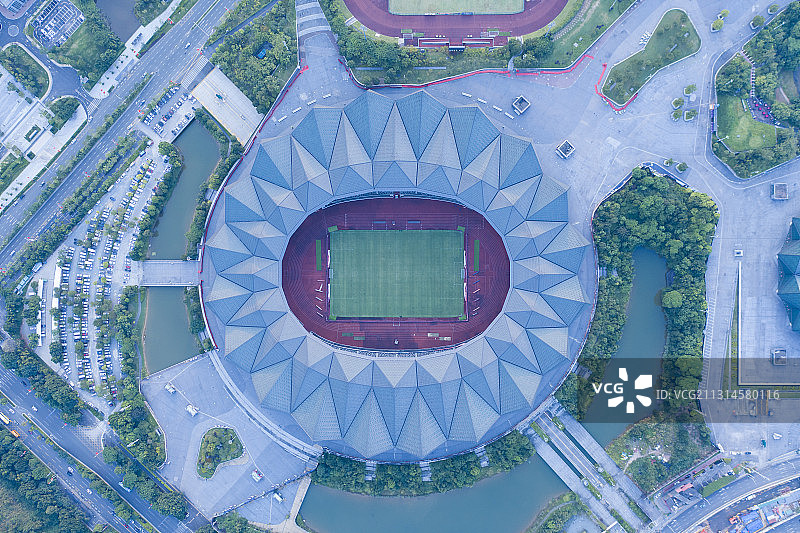 航拍深圳大运中心图片素材