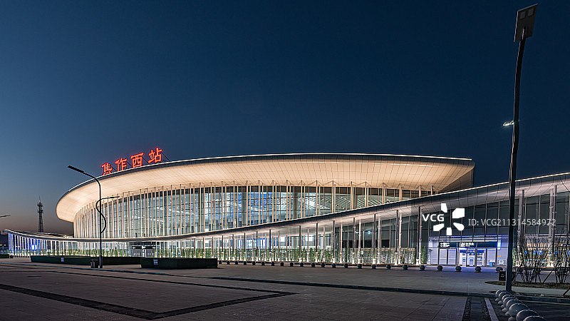 焦作西高铁站图片素材