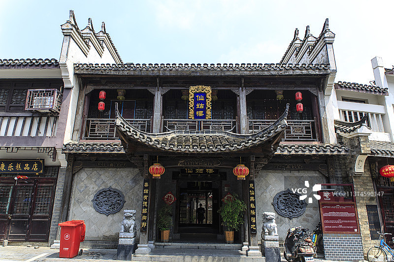 安徽省合肥市三河古镇仙姑楼图片素材