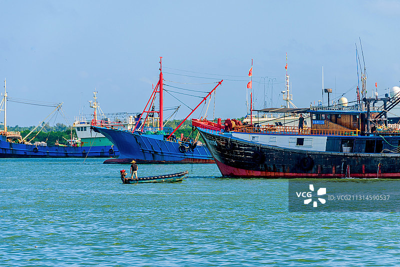 中国海南省文昌市清澜港图片素材