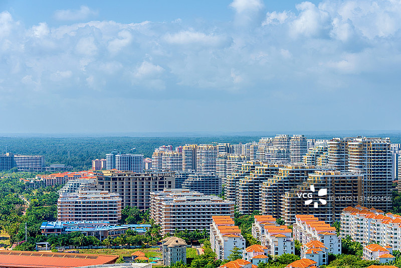 中国海南省文昌市清澜高隆湾高档社区图片素材
