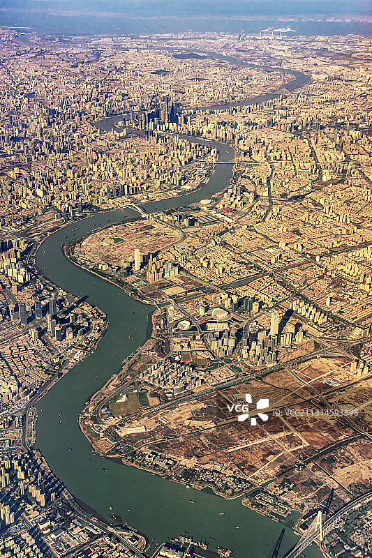 大河弯弯-黄浦江图片素材