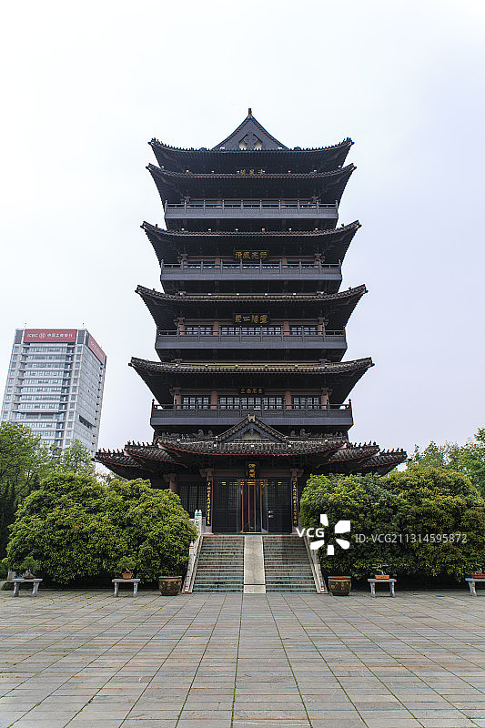 安徽省合肥市清风阁建筑风光图片素材