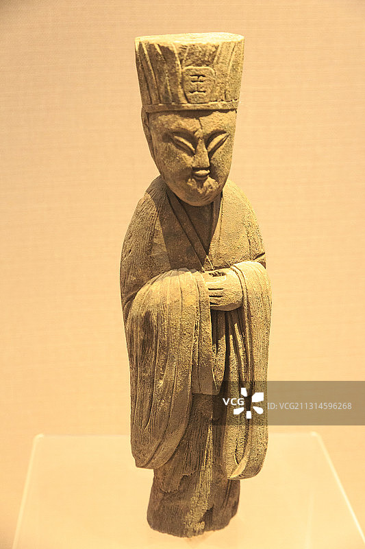 安徽省合肥市包公园包公墓包拯墓出土的十二时神木俑图片素材