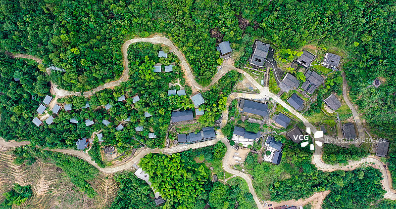 安徽省池州市石台县，中国原生态最美山乡，牯牛降仙寓山秋浦河图片素材