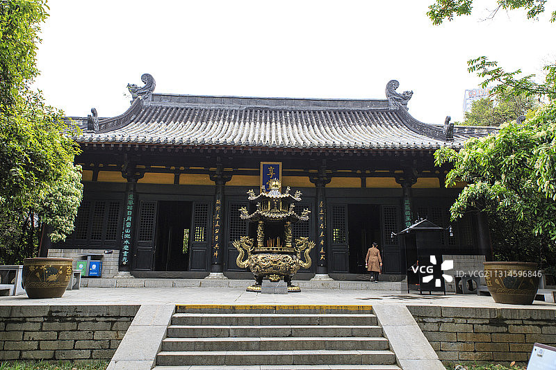 安徽省合肥市包公园包公墓享堂图片素材
