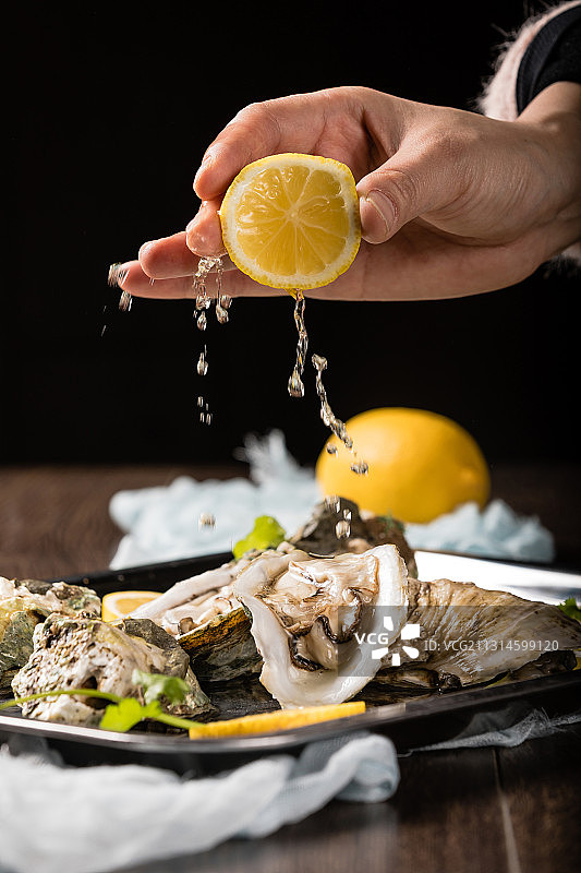 生蚝，蒜蓉生蚝，香辣图片素材