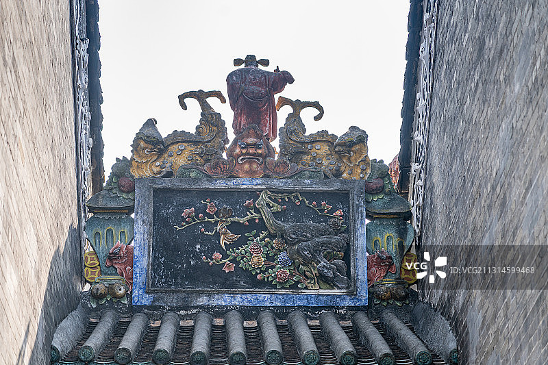 广东省广州市荔湾区中山七路陈家祠堂陈氏书院图片素材