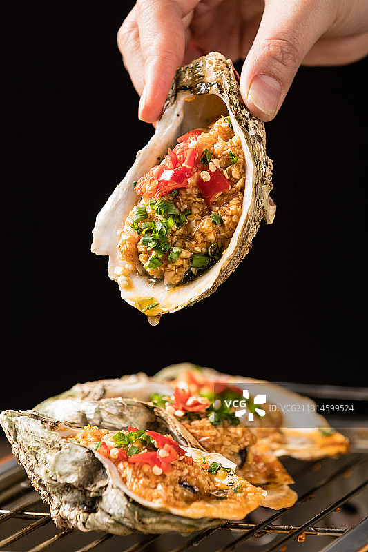 生蚝，蒜蓉生蚝，香辣图片素材