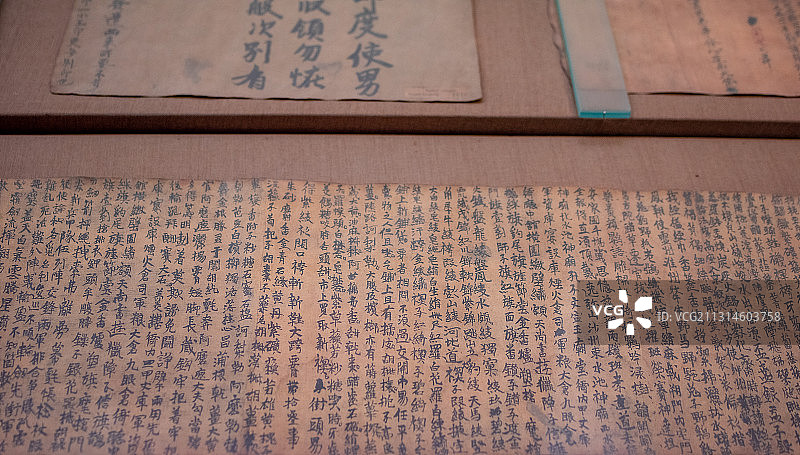 甘肃省酒泉市敦煌市敦煌博物馆，千年丝路浓缩其中图片素材