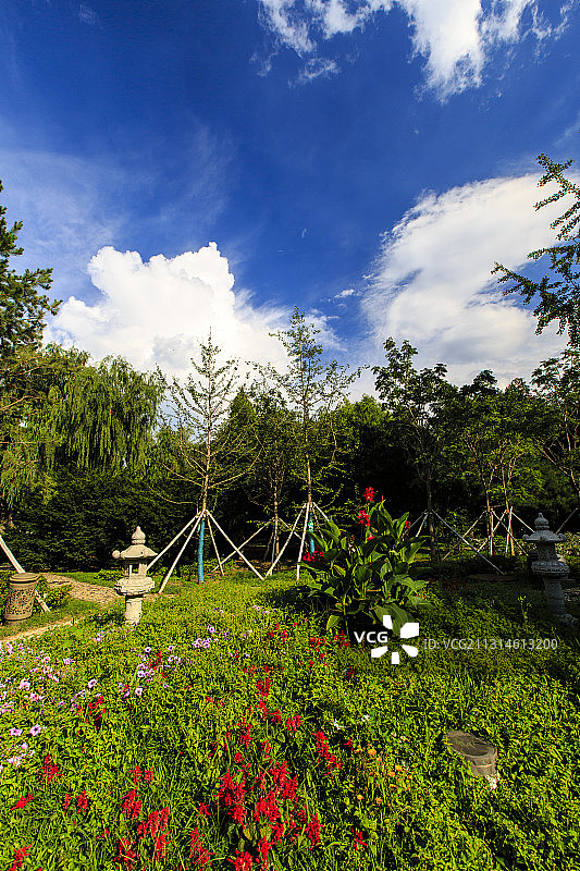 吉林长春伪满皇宫东御花园图片素材